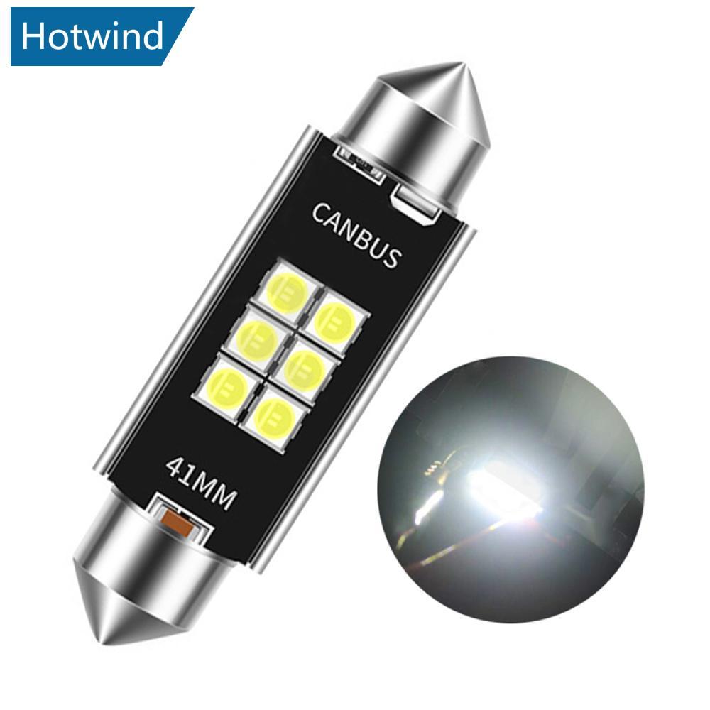HW 1PC 31 มม.36 มม.39 มม.41 มม.6LED หลอดไฟ Canbus Festoon C5W 3030 ชิปภายในรถโดมไฟอ่านหนังสือ 12 V/2