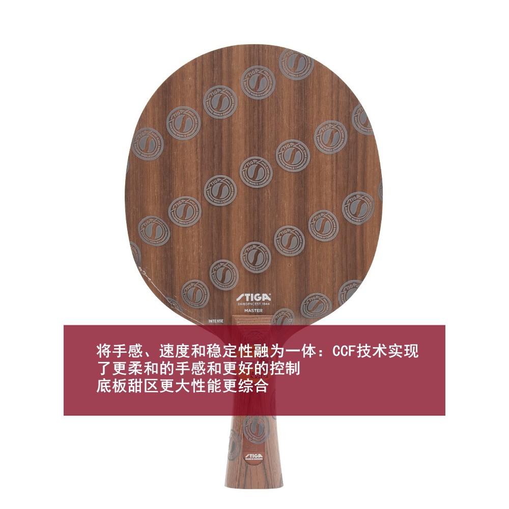 แผ่นฐานปิงปอง STIGA INTENSE CCF Walnut อัพเกรดและออกแบบโดย Xu Xin