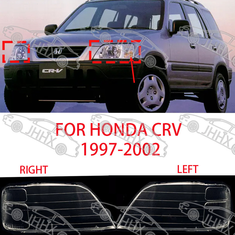 ไฟหน้ารถฝาครอบไฟหน้าเลนส์ Shell โปร่งใสโคมไฟโคมไฟสําหรับ Honda CR-V CRV 1997 1998 1999 2000 2001