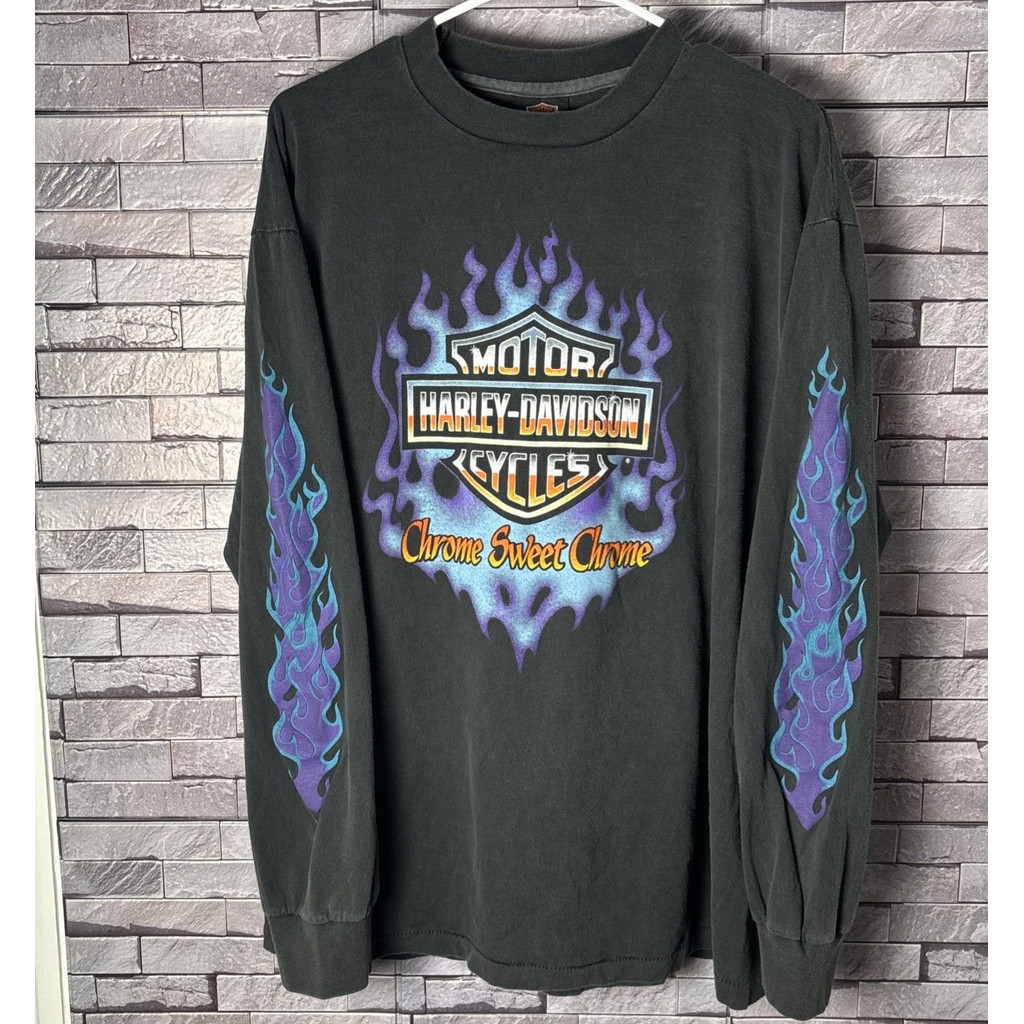 เสื้อแขนยาวพิมพ์ลายสไตล์เรโทรโครเมียมใหม่ปี 2025 เข้าได้ทุกสไตล์ พร้อมส่ง
