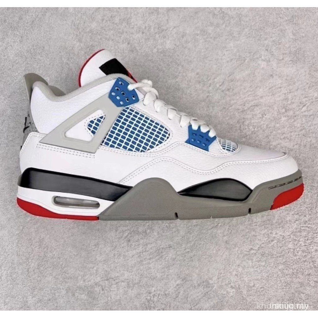 AJ style4 Electric Mother Jordan Electric Mother Black Cement Paris รองเท้าบาสเก็ตบอล Joe 4 เป็ดแมนด