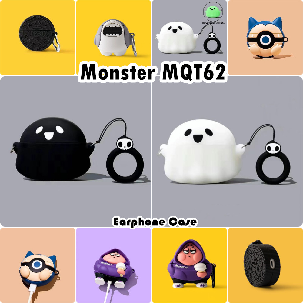 คุณภาพสูงสําหรับ Monster XKT26 กรณีหูฟัง Super Cool การ์ตูนซิลิโคนอ่อนนุ่มปลอก