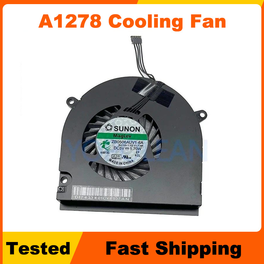 แล็ปท็อป A1278 พัดลมระบายความร้อนสําหรับ MacBook Pro 13 "A1278 A1342 Cooler 2008 2009 2010 2011 2012
