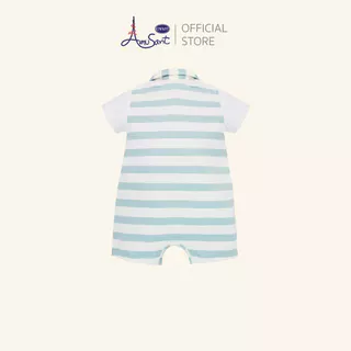 AMUSANT ชุดบอดี้สูท คอปก เด็กผู้ชายแขนสั้นขาสั้น 3-24 เดือน EH8R16