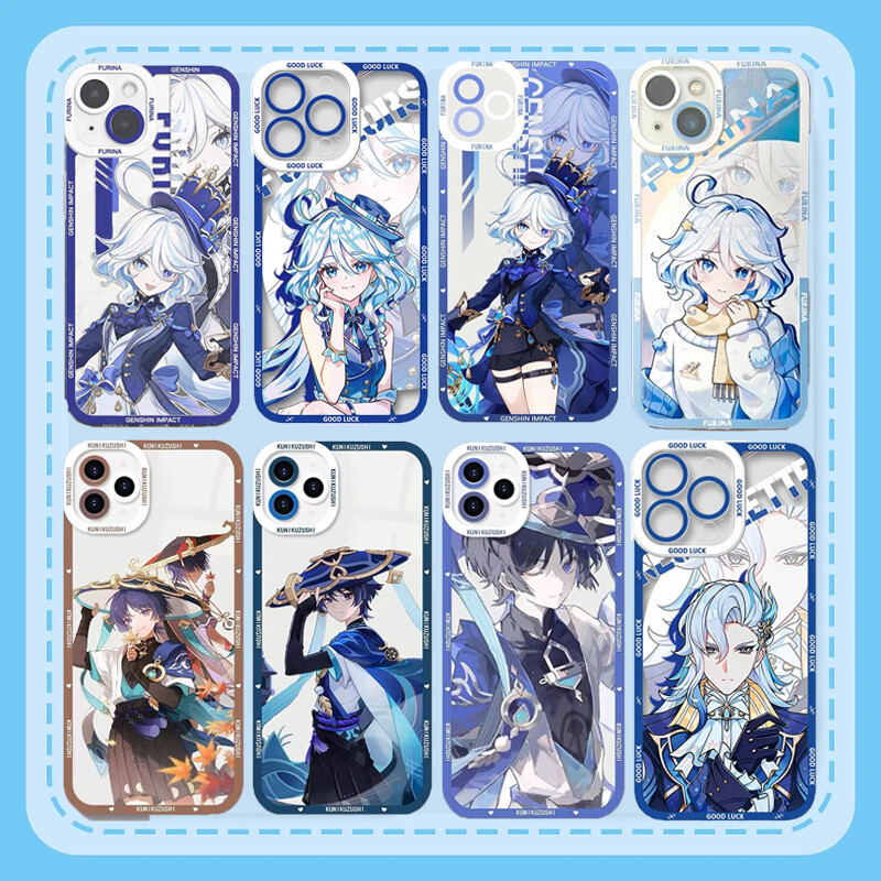 Genshin Impact Wanderer Furinaเคสโทรศัพท์สําหรับRealme 5 6 7 9 Pro 10 12 11 Pro Plus 5s 5i 6i 6 7i 8i NARZO 50 PRO A96 Soft Clear TPU Cover