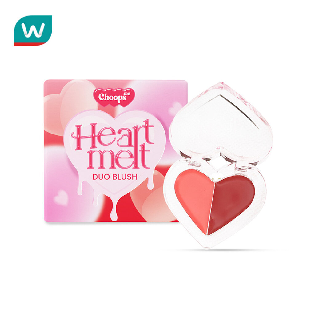 Choops จุ๊ปส์ มี ฮาร์ท เมลท์ บลัช ดูโอ้ 4ก. 02 โรซี่ฮาร์ท