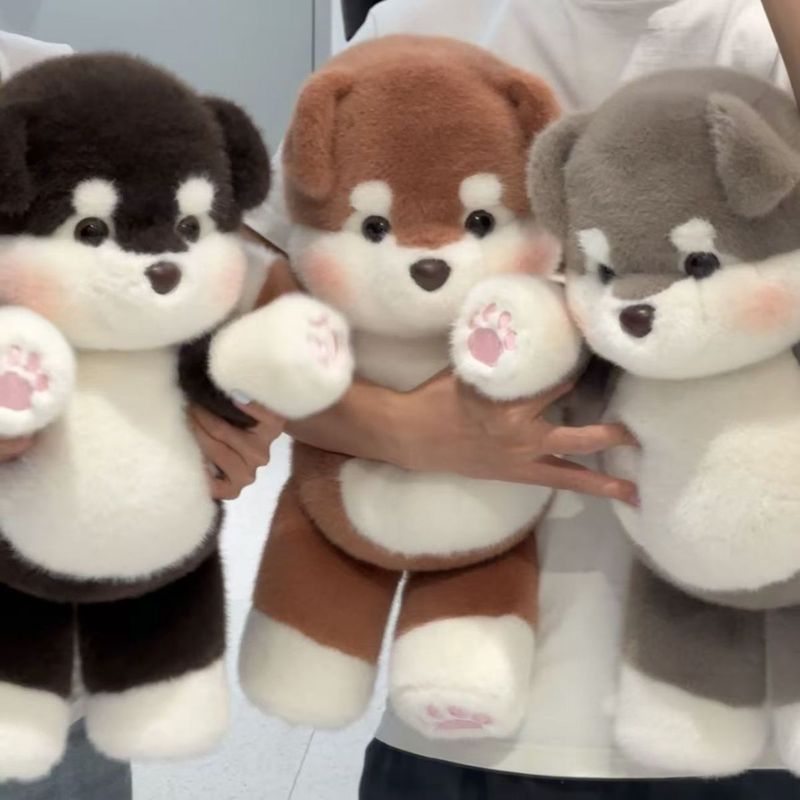 ตุ๊กตาผ้ากํามะหยี่ฮัสกี้วิ่ง | Alaska Pillow Doll Children Birthday Gift Collection