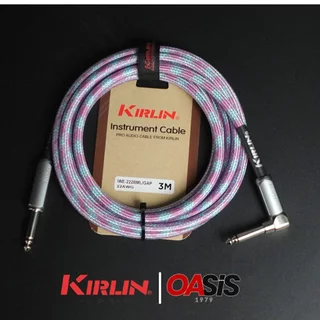 💪แข็งกว่าเดิม 4 เท่า [New 2026] Kirlin IWE-222BM สายแจ็คกีตาร์ และเบส แบบถัก kirlin IWE-222BM เสียง ใส คม ทนทาน
