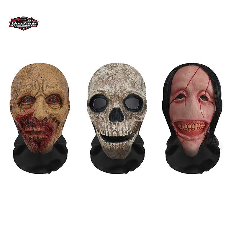 [น่าสนใจ] Ghost Face 3D หน้ากากฮาโลวีนคอสเพลย์ Props Full Face ตาข่ายยืดหยุ่น Breathable Skull Headcovers ฮาโลวีนสยองขวัญ Party ใหม่
