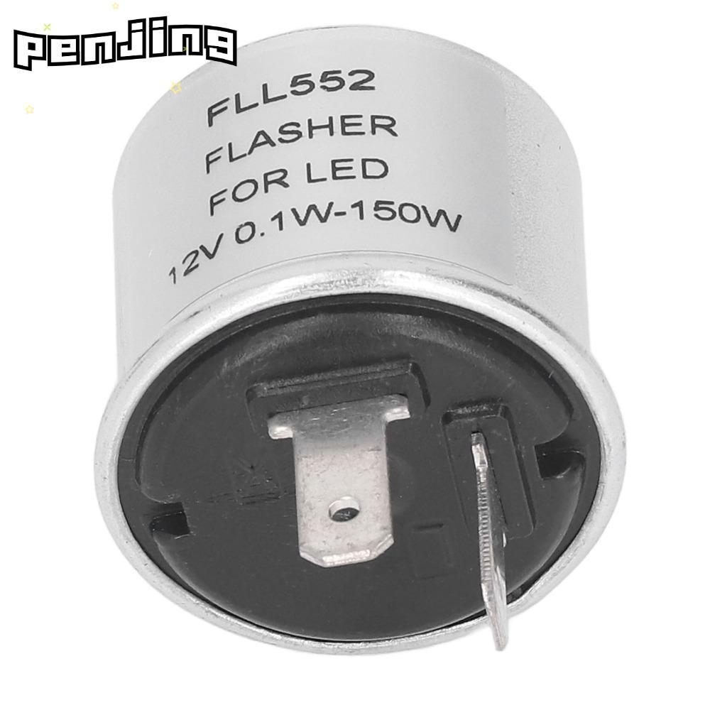 PENJING LED Flasher, 12V เปลือกอลูมิเนียม LED Flasher Relay, การใช้พลังงานต่ํา FLL552 150W 2 PIN LED