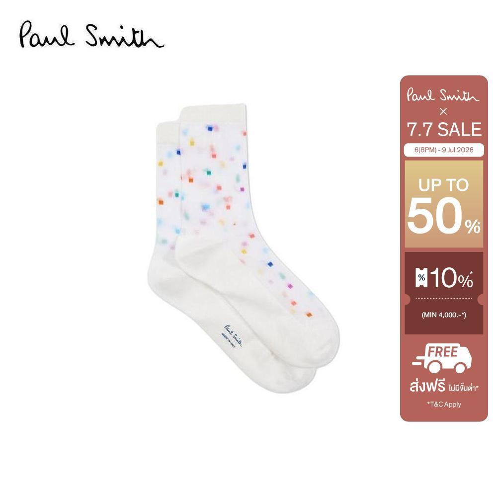 Paul Smith ถุงเท้าผู้หญิง รุ่น W1A-086MO-U018-02 สี Off-White