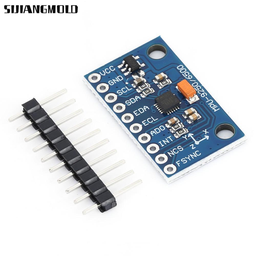 SIJIANGMOLD Gyroscope Module, 3-5V 16 บิตเซ็นเซอร์ 9 แกน, โมดูลเซ็นเซอร์ MPU-9250 GY‐9250 โมดูล Acce