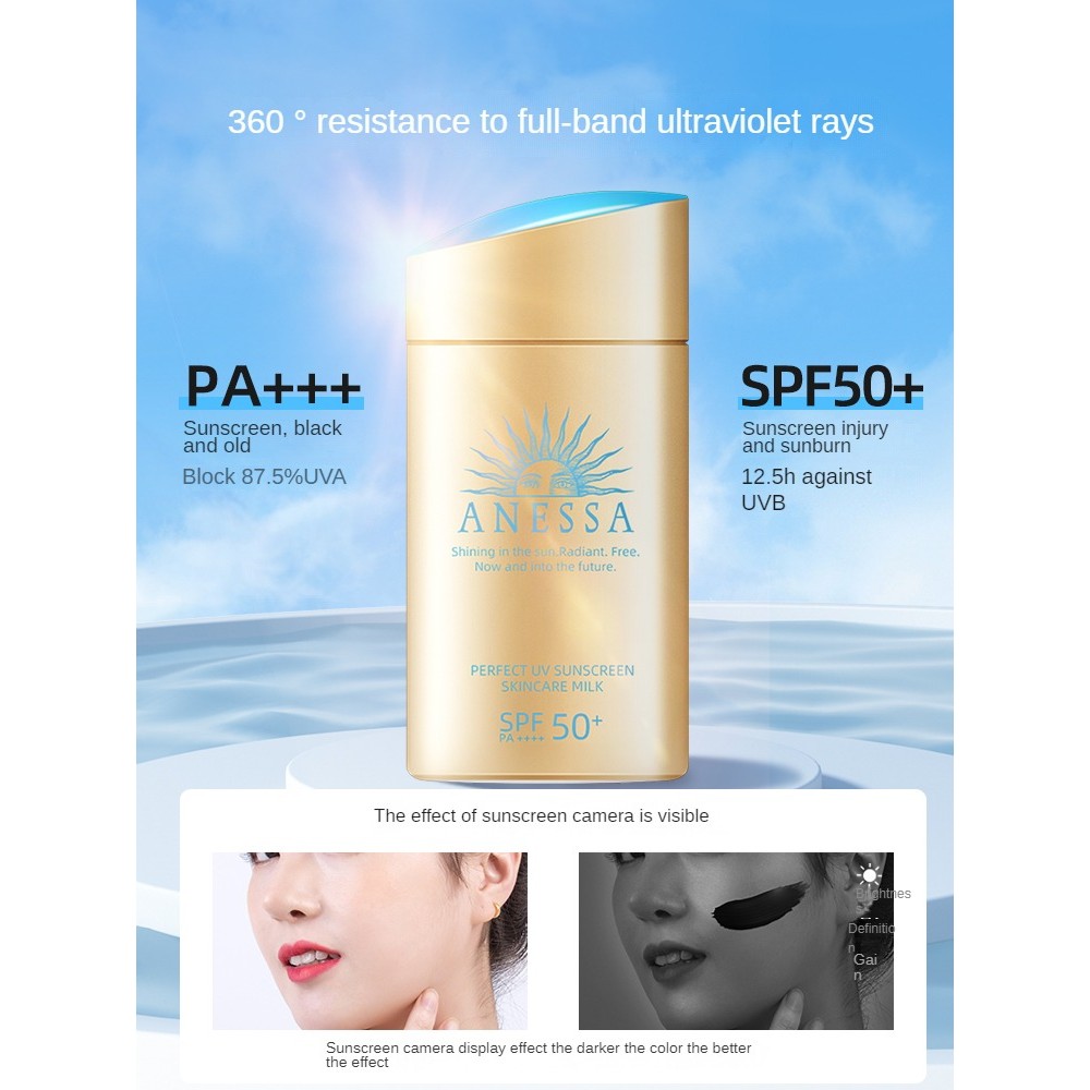 ครีมกันแดด Anessa สําหรับผิวแพ้ง่าย Spf 50 และกันน้ํา