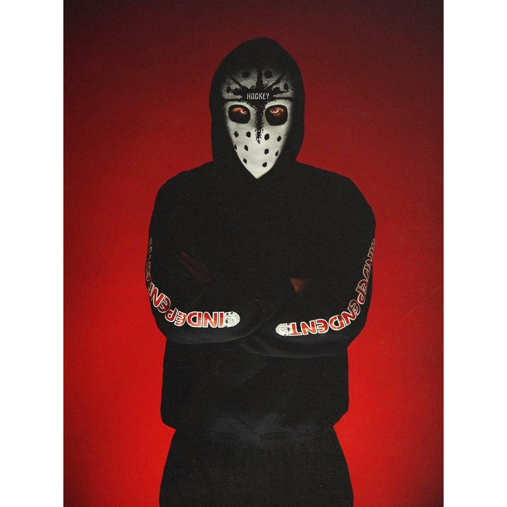 American Street Skateboard HOCKEY Joint Jason Mask ปัก Graffiti หมวกถักหมวกเย็นหมวกขนสัตว์สกี