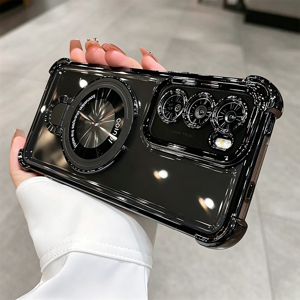 เคสมือถือ กันกระแทก สำหรับ infinix Smart 8 9 10 20 Hot 30 40 50 60 Pro+ การชาร์จแม่เหล็กแบบไร้สาย ขาตั้งแบบมองไม่เห็น