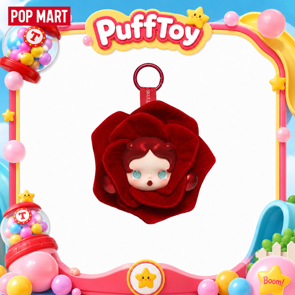 POPMART SKULLPANDA Flower Four Scene Series กระเป๋าใส่หูฟัง ฟิกเกอร์ของเล่น