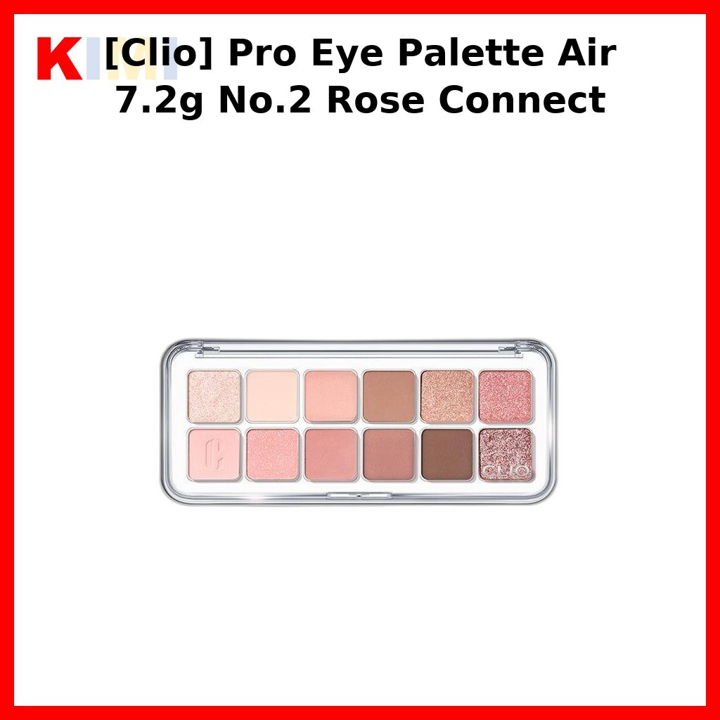 [Clio] Pro Eye Palette Air 7.2g No.2 Rose Connect / Korean Eyeshadow Palette / Rose Shades / ของแท้ 