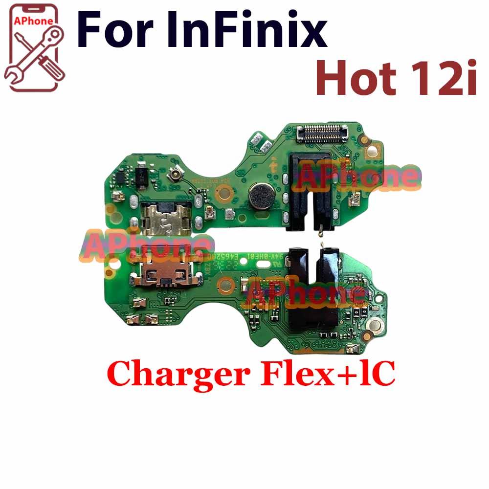 สําหรับ Infinix Hot 12i X665 X665B บอร์ดชาร์จ USB เมนบอร์ด Flex Cable