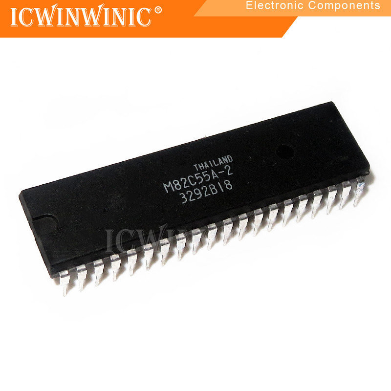 5 ชิ้น M82C55A-2 M82C55A DIP-40 วงจรรวม IC