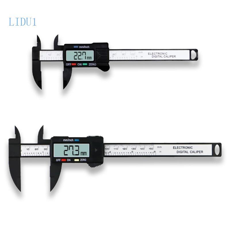 LIDU1 Digital Caliper Electronic Digital Vernier Calipers 6 นิ้ว 0- 100 150 มม. 1 5V