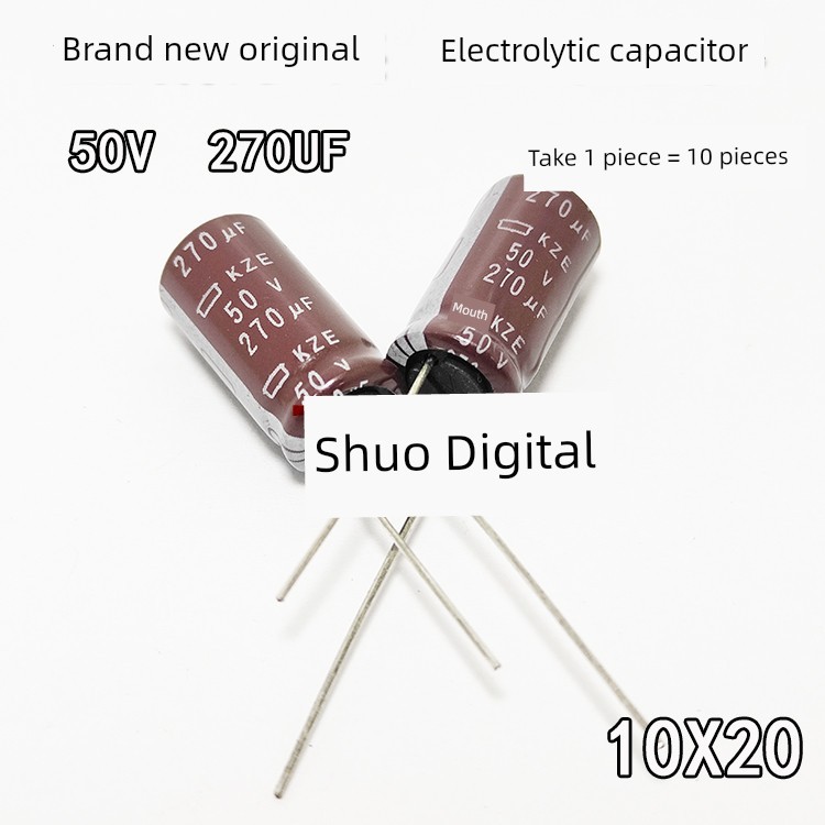 10 ญี่ปุ่น Black King Kong เคมี 50V270UF 50V220UF เครื่องขยายเสียง Electrolytic Capacitor
