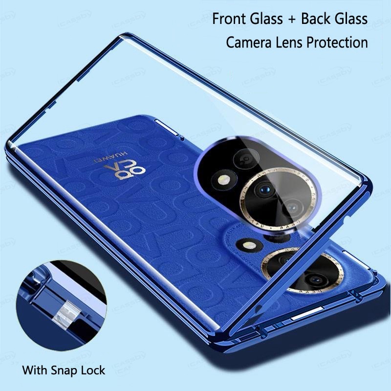 360 สําหรับ Huawei Nova 13 14 Pro ฝาครอบโลหะแม่เหล็ก Tempering Glass เลนส์สําหรับ Huawei Nova 13 Nov