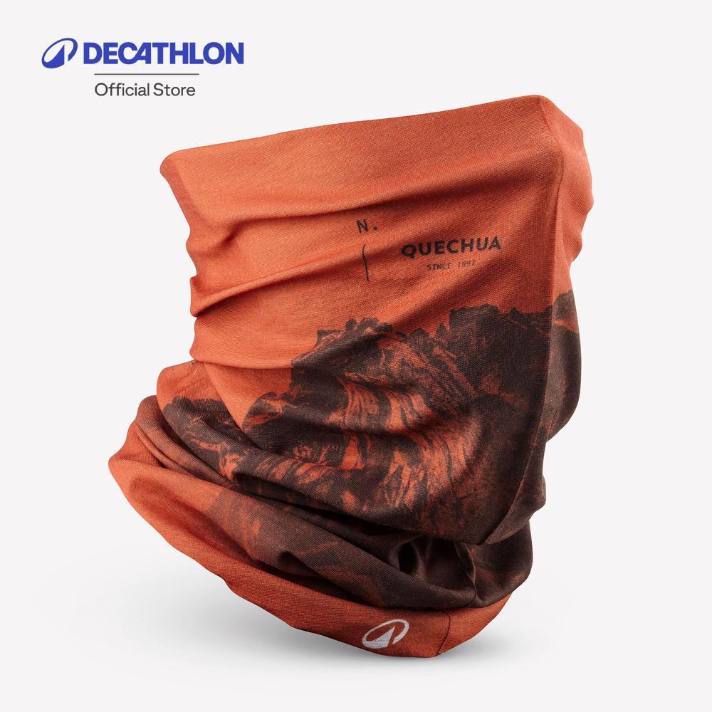 Decathlon Multi-Position Tube Scarf ปลอกอุ่นคอใส่ได้หลายแบบ - Orange