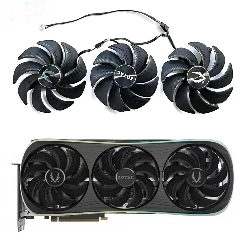105MM 4PIN GAH3B2H DC 12V 0.5A RTX4090 4080 พัดลม GPU สําหรับ ZOTAC Gaming GeForce RTX 4070 Ti 4080 