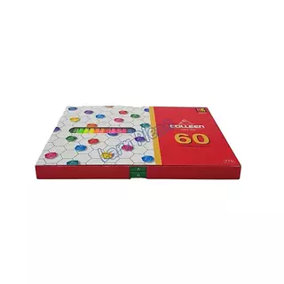 สีไม้คอลลีน Colleen 60แท่ง 60สี#775(แท่งเหลี่ยม) หัวเดียว