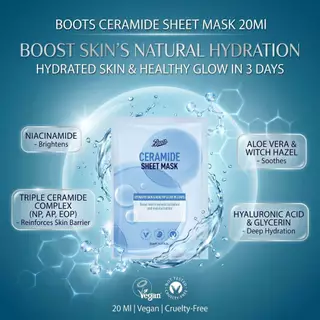 Boots Ceramide Sheet Mask บู๊ทส์ เซราไมด์ ชีท มาส์ก