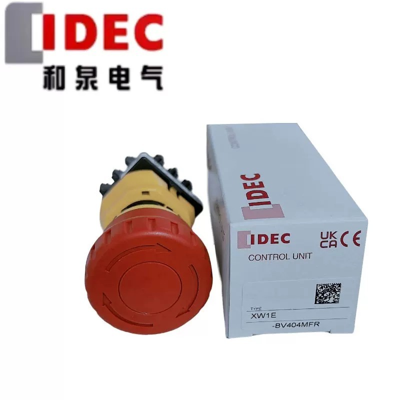 Original IDEC Hequan XW1E-BV404MFR สวิตช์หยุดฉุกเฉิน XW1E-BV403MR BV402MFR 413MR