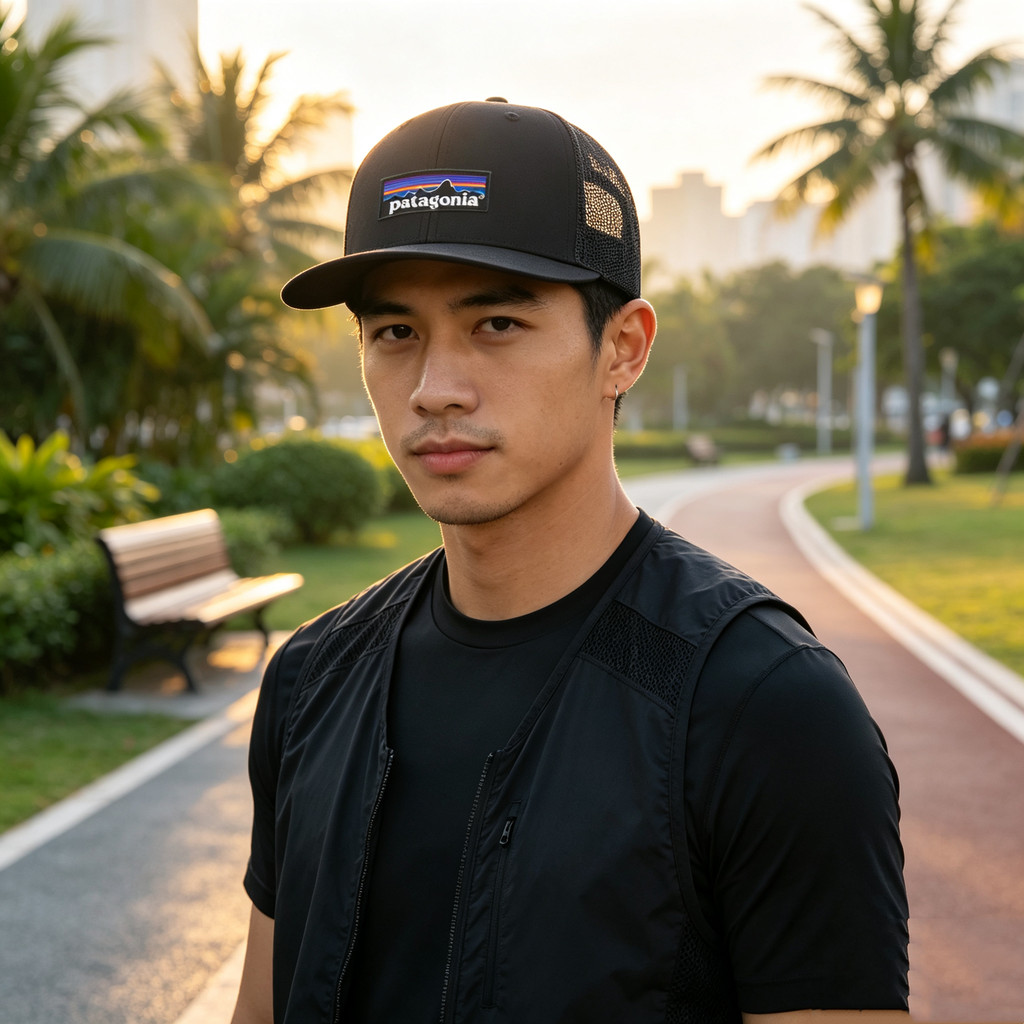 หมวกเบสบอล Breathable All-Match Flat Brim หมวกผู้ชาย รูปที่ 2