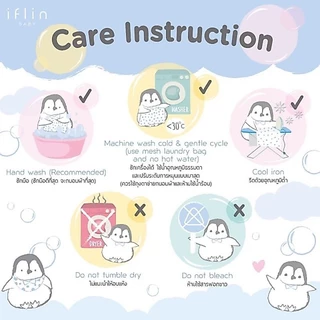 Iflin - ผ้าเช็ดปาก ผ้าอาบน้ำและผ้าอเนกประสงค์ใยไผ่ - ขนาด 10×12 นิ้ว - My Handy Bamboo Washcloth & Napkin (6ผืน)