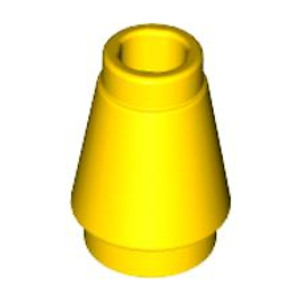 325 ชิ้นส่วนเลโก้ Lego Part Cone 1 x 1 with Top Groove รูปที่ 3