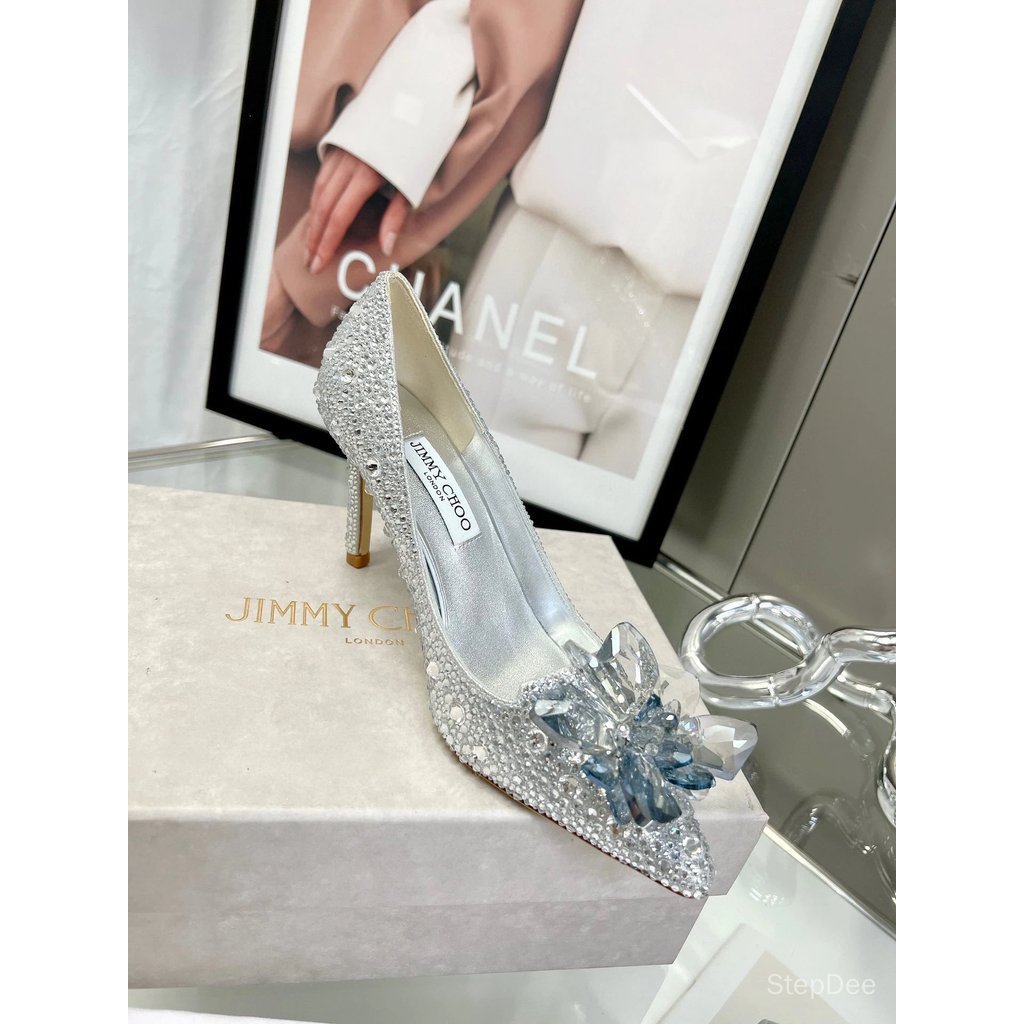 [คุณภาพดีที่สุด] JIMMY Crystal Wedding Shoes