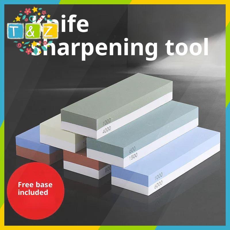 [T&Z] 400/1000/3000/4000/8000 Grit Whetstone Sharpening 2 Side Carbon Steel Sharpener Chisel Honing 