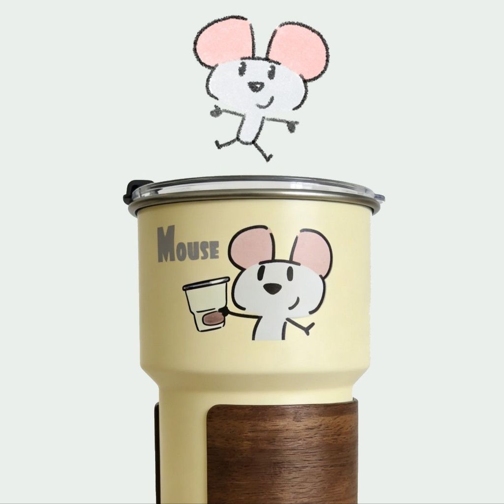 [ผลิตภัณฑ์ใหม่] [ของขวัญ] Kabara และ Mouse Ajies Coffee Cup High-value Niche Original Design Gift 30