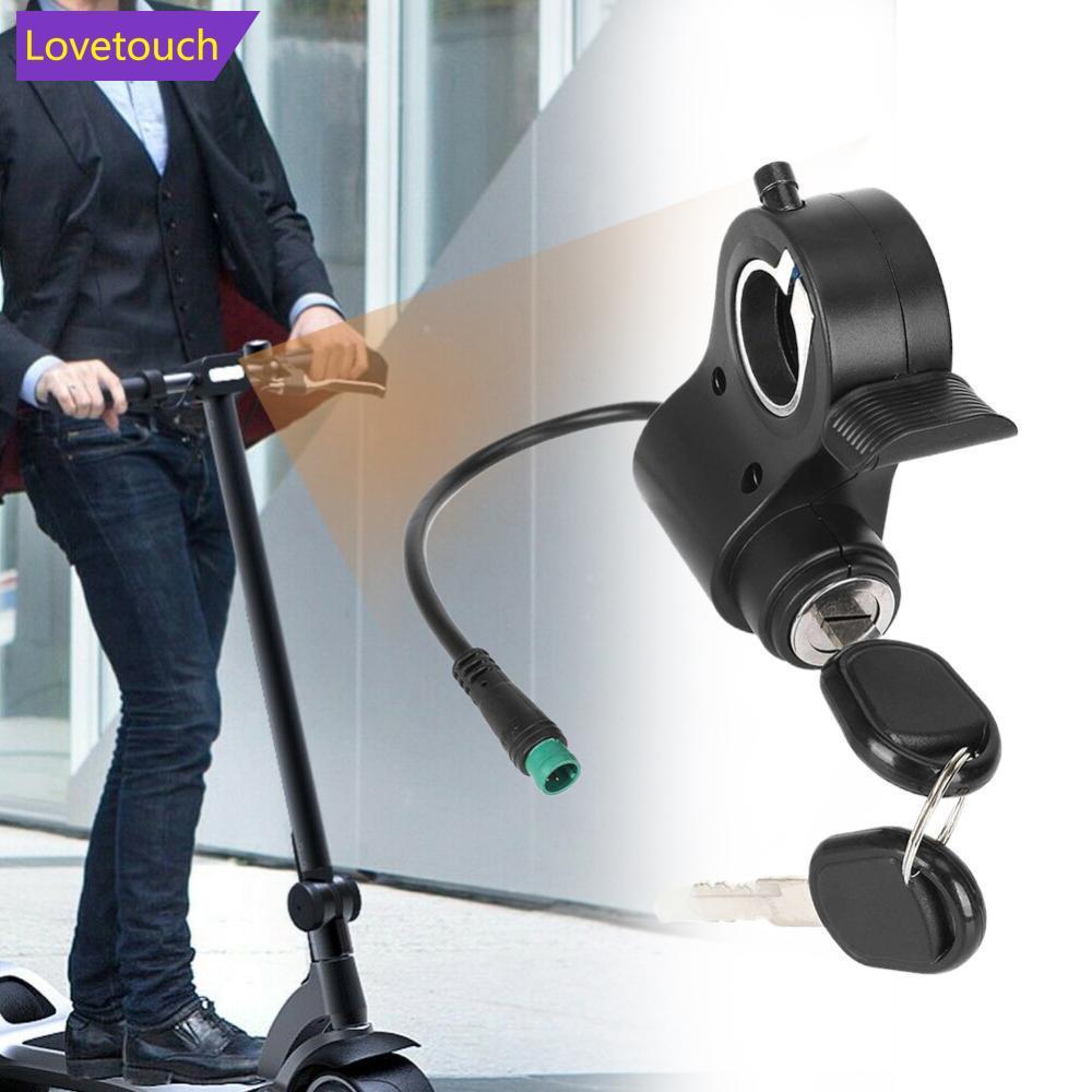 LOVETOUCH สกู๊ตเตอร์ไฟฟ้าล็อคจุดระเบิดคันเร่งอะไหล่สกู๊ตเตอร์สตาร์ทอุปกรณ์เสริมพร้อมปุ่มสําหรับ KUGO