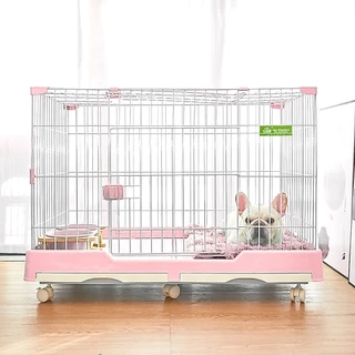 Pawblic🐶กรงสุนัข กรงสุนัขขนาดใหญ่ กรงสัตว์เลี้ยง คอกกั้นสัตว์เลี้ยง งานพรีเมี่ยม มีล้อเลื้อ กรงกระต่าย กรงกระต่ายขนาดใหญ