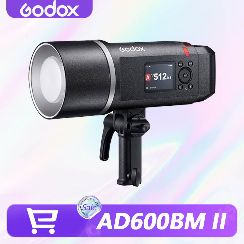 Godox AD600BM II 600Ws คู่มือแฟลชกลางแจ้ง 1/8000s HSS 40W LED การสร้างแบบจําลองโคมไฟ 2.4G ไร้สายสําห