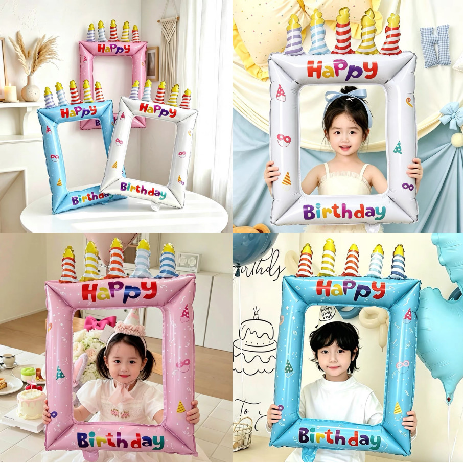 อิน กรอบรูปพิมพ์ลูกโป่งสุขสันต์วันเกิดภาพอุปกรณ์ประกอบฉากเด็กพรรคฟิล์มอลูมิเนียมตกแต่งวันเกิดตกแต่งพรรคตกแต่งวันเกิดลูกโป่งพรรค