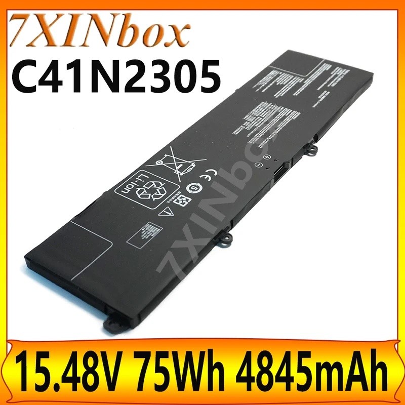 7XINbox C41N2305 15.48V 75Wh 4845mAh แบตเตอรี่ OEM สําหรับ Asus Zenbook Q543MJ-U93050 Q533MJ-U73050 