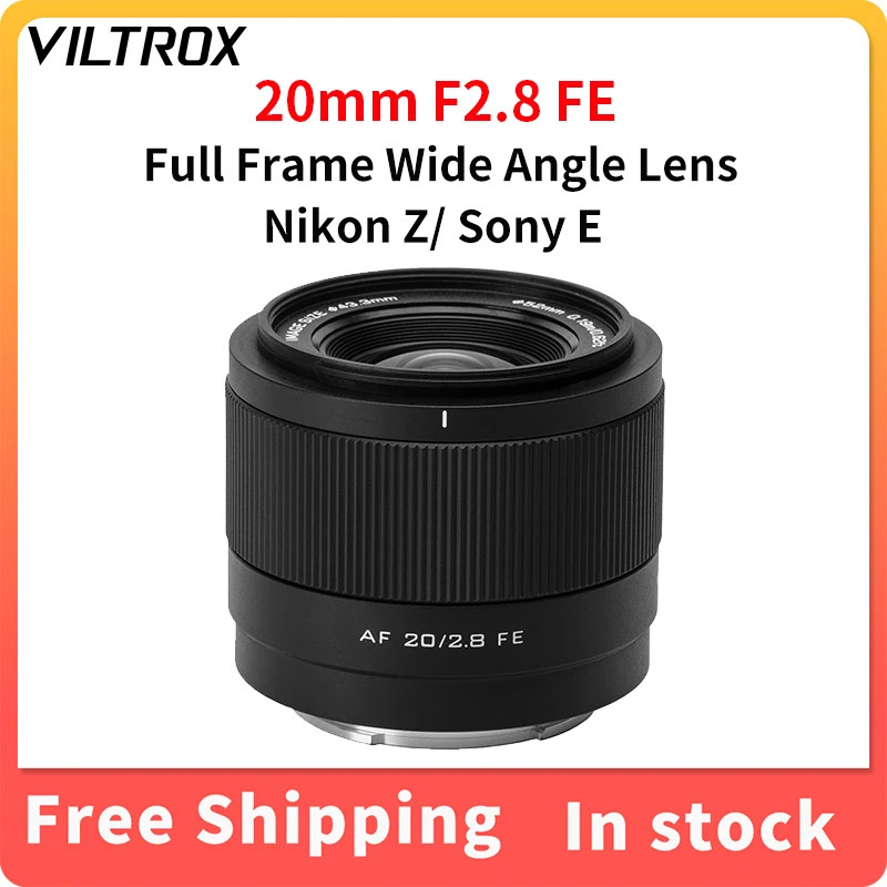 VILTROX 20 มม.F2.8 Full Frame มุมกว้างพิเศษ Auto Focus VLOG เลนส์สําหรับ Sony ZV-E1 A7RV ZV-E10 A7C 