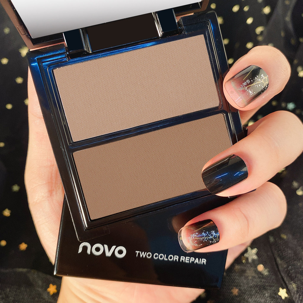 คอนทัวร์หน้า คอนทัวร์ Novo Brightening Powder Three-in-One Influencer แผ่นคอนทัวร์แนะนํา