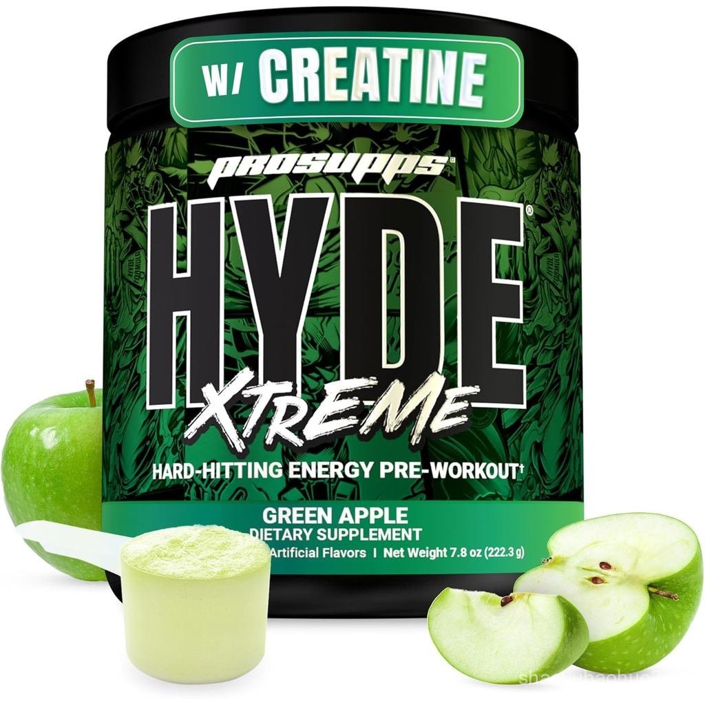 อุปกรณ์ประกอบฉากนาย Hyde Xtreme Pre Workout Powder พร้อม Creatine Beta Alanine & Caffeine Extreme En