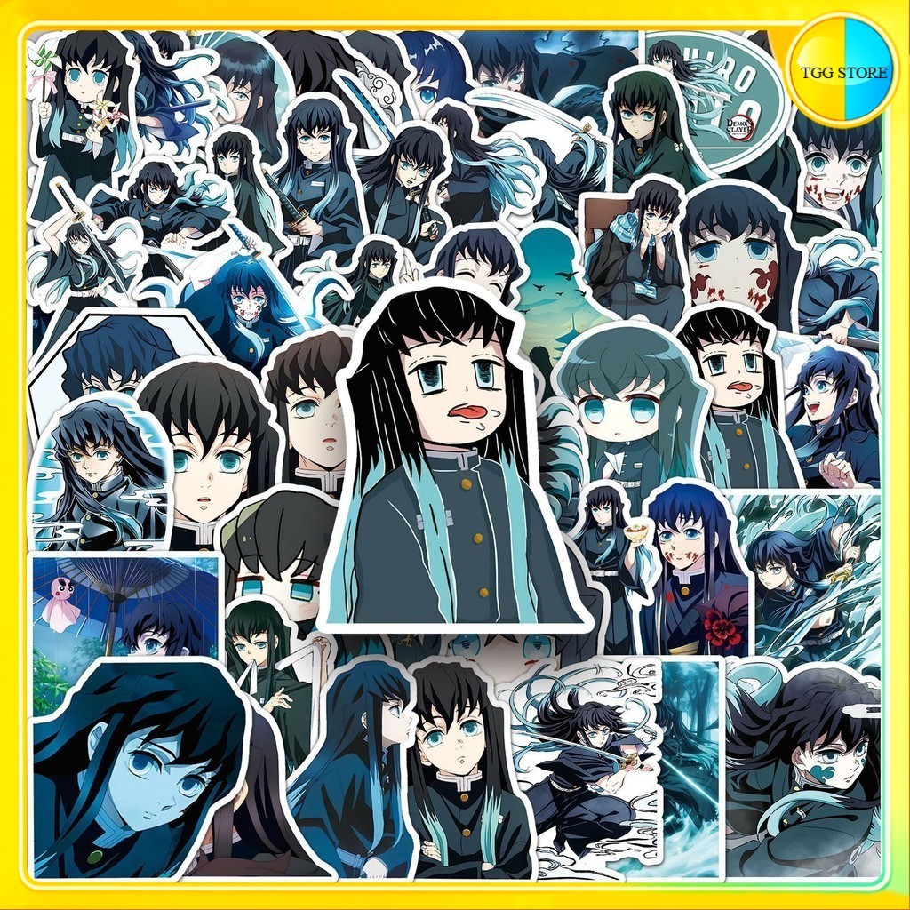 🚚พร้อมส่ง🚚 50แบบ สติกเกอร์ โทคิโท มุอิจิโร่ ดาบพิฆาตอสูร Tokito Muichiro sticker Demon Slayer