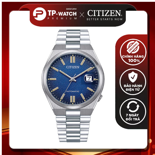 Citizen Automatic NJ0151-88L Tshuyosa Steel Strap Mens Watch - Sapphire Sutra - ขนาด 40mm