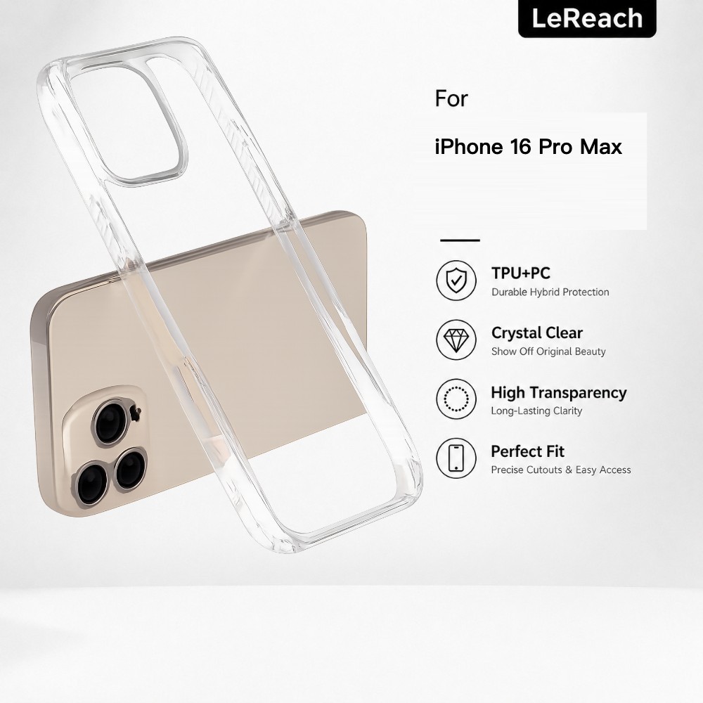 เคสใส สำหรับ iPhone 16 Pro Max 15 16E 17E ป้องกันสีเหลือง บางเฉียบ CA1000