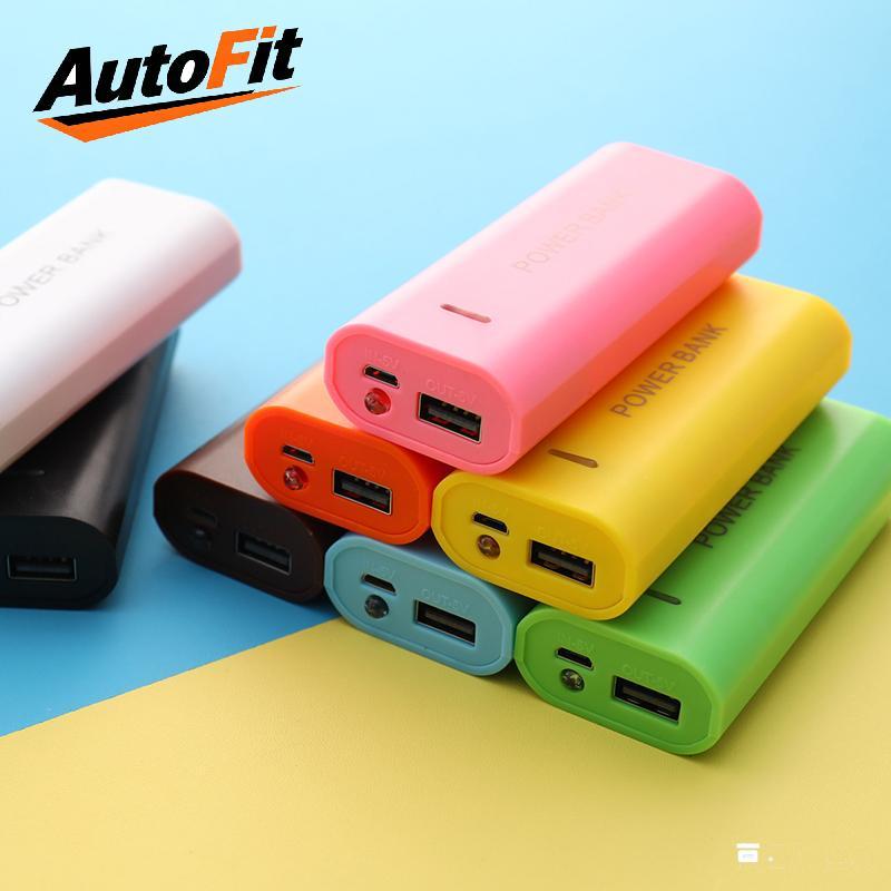 AutoFit 5V 5600mAh 2X 18650 USB Battery Charger Case กล่อง DIY สําหรับชาร์จ