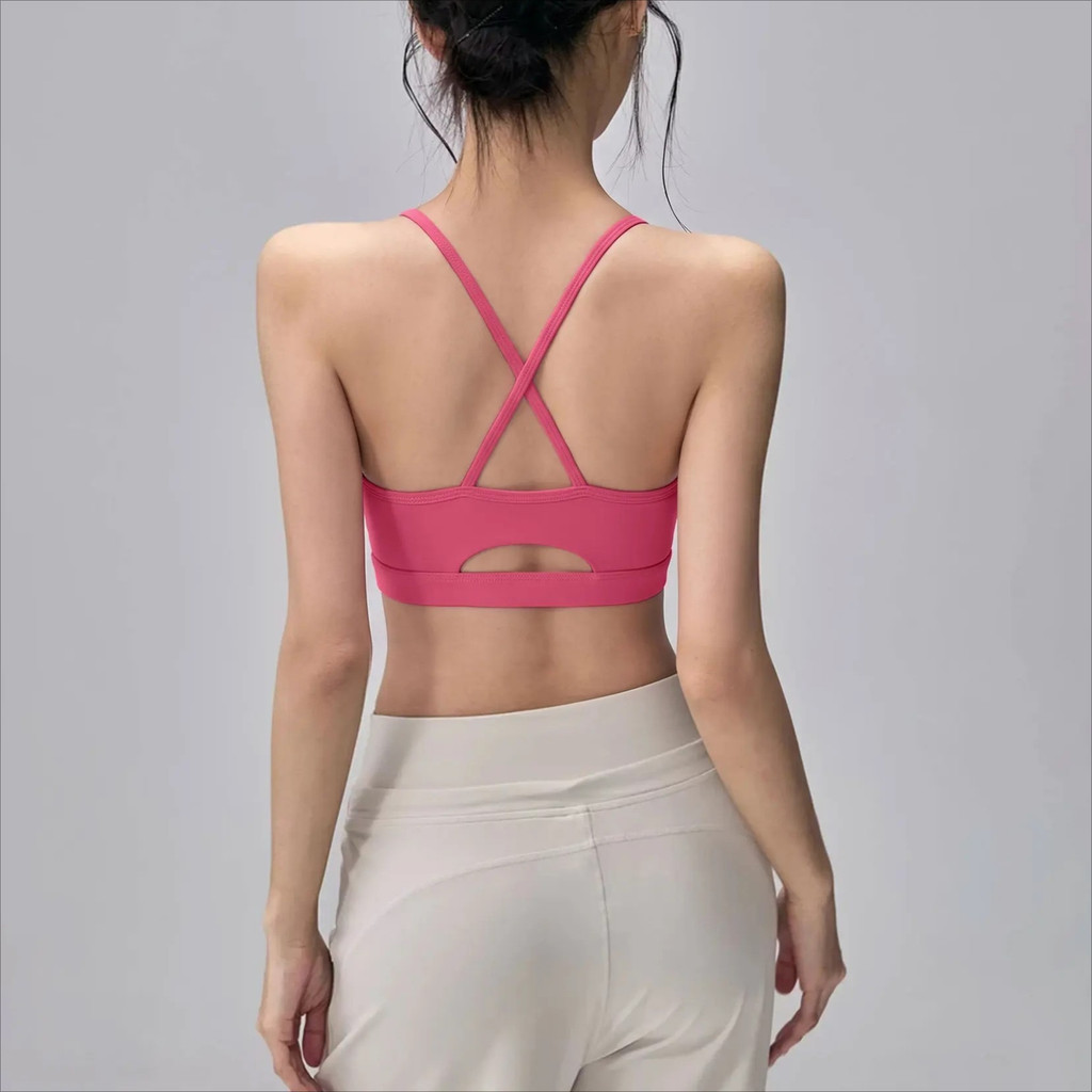 Sportangel สปอร์ตบรารัดแน่น ลายหลังสูง ยืดหยุ่นสูง เหมาะสำหรับโยคะและฟิตเนส